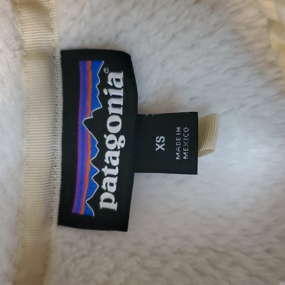 Patagonia Re-Tool Snap-T Fleece Pullover Raw Linen White Womens Extra Small - Picture 4 of 15
